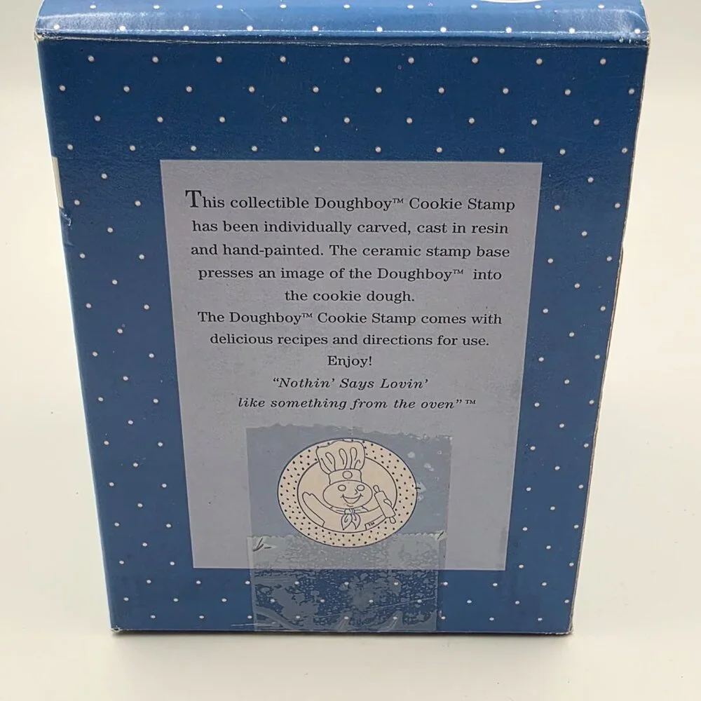 Vintage 1998 Pillsbury Doughboy Cookie Stamp Collectible w/ Original Box